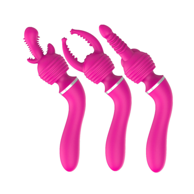Stimulateur du clitoris rechargeable à plusieurs têtes Vibrateurs du point G Vagine vibrant Pour les femmes Amour sexuel
