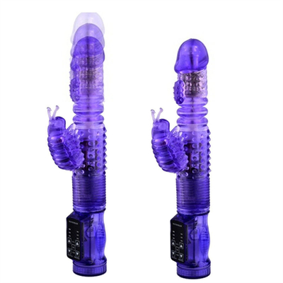 36 Vibrator automatique rétractable à plusieurs vitesses pour lapin, fonction de rotation, vibrateur vaginal pour chatte