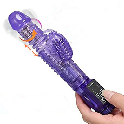 36 Vibrator automatique rétractable à plusieurs vitesses pour lapin, fonction de rotation, vibrateur vaginal pour chatte
