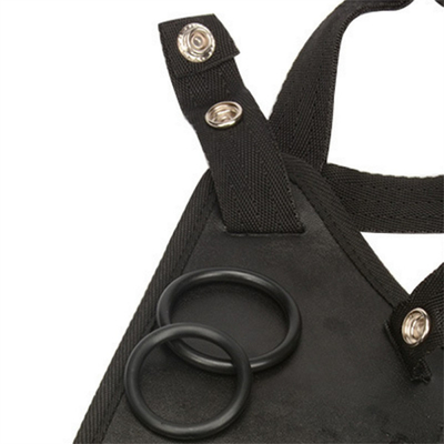 Lesbienne cuir harnais artificiel courroie creuse sur pantalon ceinture de gode