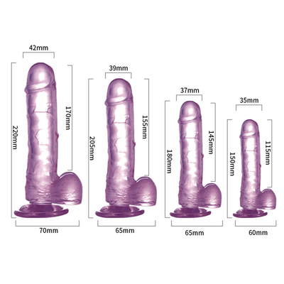 Vente à chaud grosse taille plastique bon marché et coloré dildo TPE réaliste énorme pénis artificiel pour les femmes jouets sexuels pénis pour les femmes