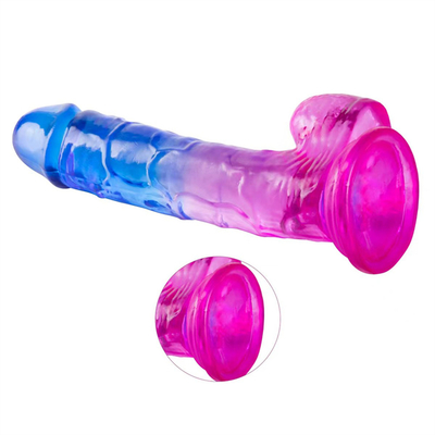 Vente à chaud grosse taille plastique bon marché et coloré dildo TPE réaliste énorme pénis artificiel pour les femmes jouets sexuels pénis pour les femmes