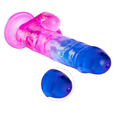 Vente à chaud grosse taille plastique bon marché et coloré dildo TPE réaliste énorme pénis artificiel pour les femmes jouets sexuels pénis pour les femmes