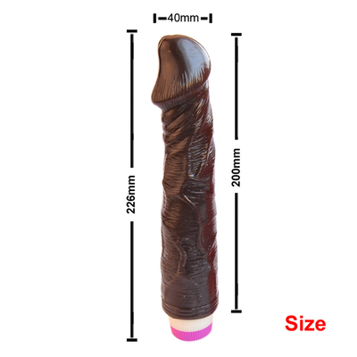 Vibrateur de pénis TPE sans pas Pénis artificiel pour femme