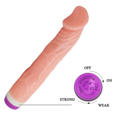 Vibrateur de pénis TPE sans pas Pénis artificiel pour femme