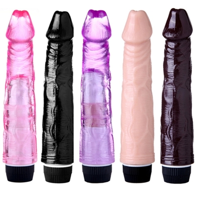 Vibrateur de pénis TPE sans pas Pénis artificiel pour femme