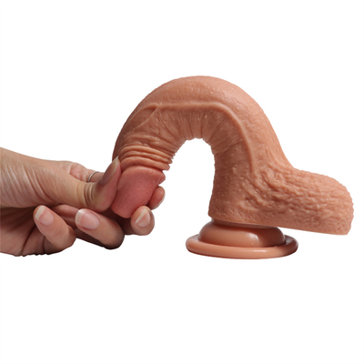 Pénis artificiel en silicone liquide pour femme de sexe