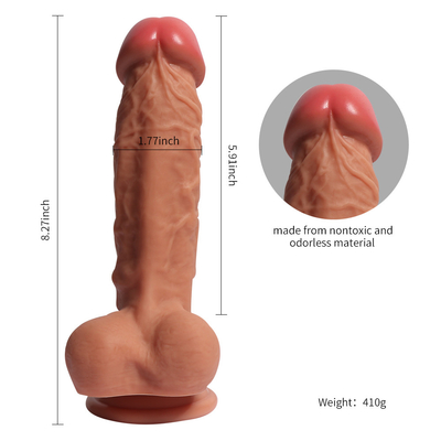 Une forte tasse d'aspiration réaliste Dildo masculin Pénis artificiel Jouets sexuels pour femme