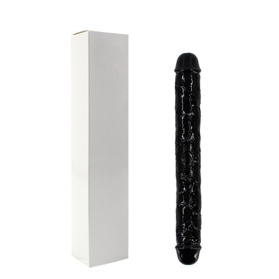 Super doux TPE à deux têtes Dildo Jouet sexuel réaliste Pénis pour femme