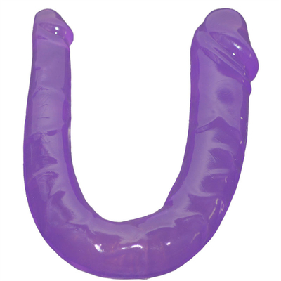 Dildo médical TPE en forme de U, double tête, pénis pour la masturbation féminine