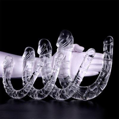 Dildo médical TPE en forme de U, double tête, pénis pour la masturbation féminine