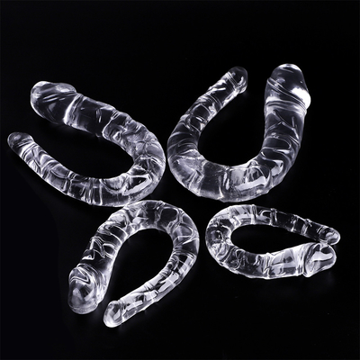 Dildo médical TPE en forme de U, double tête, pénis pour la masturbation féminine