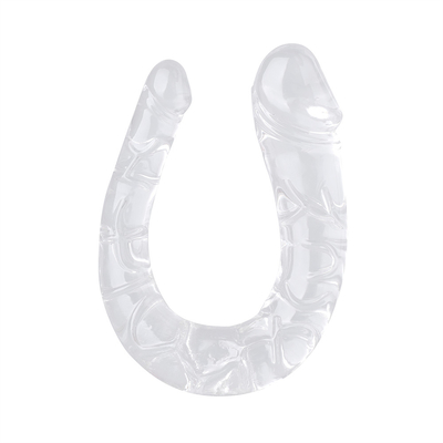Dildo médical TPE en forme de U, double tête, pénis pour la masturbation féminine