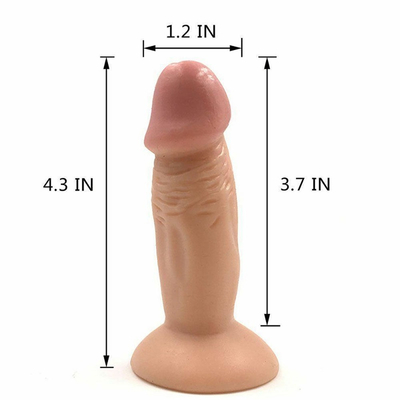 Mini-Dildo Réaliste Glans de Silicone Pénis Jouets sexuels pour femmes