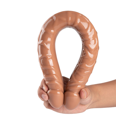 Jellies-réalistes Double Dong Adult Dildo Jouets sexuels pour lesbiennes étanche Dildos flexibles pour les femmes