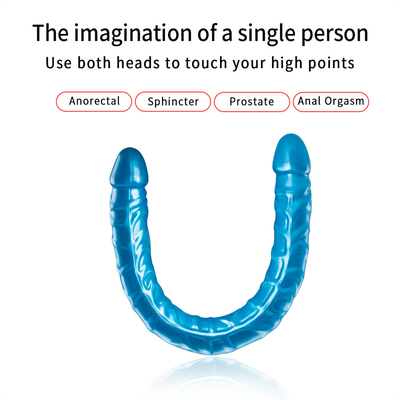 Jellies-réalistes Double Dong Adult Dildo Jouets sexuels pour lesbiennes étanche Dildos flexibles pour les femmes
