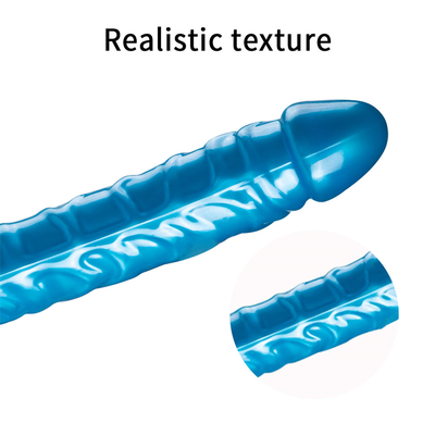 Jellies-réalistes Double Dong Adult Dildo Jouets sexuels pour lesbiennes étanche Dildos flexibles pour les femmes