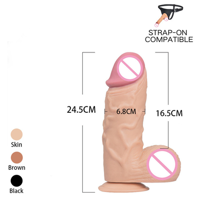 Grosse bouteille de silicone réaliste, poupée à aspirer, pénis artificiel pour femme.