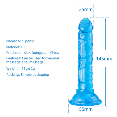 Fabrique en gros Jouets sexuels féminins Réalistes Silicone Doux Petit Dildo