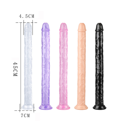 Dildos réalistes pour débutants, Dildos en cristal de 7 pouces, Penis flexible avec aspirateur pour mains libres