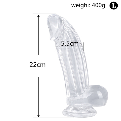 Dildos réalistes Dildo clair avec tasse à aspirer Jouet sexuel mains libres gelée Dildo Matériau sécurisé pour le corps et jouets sexuels pour adultes pour W