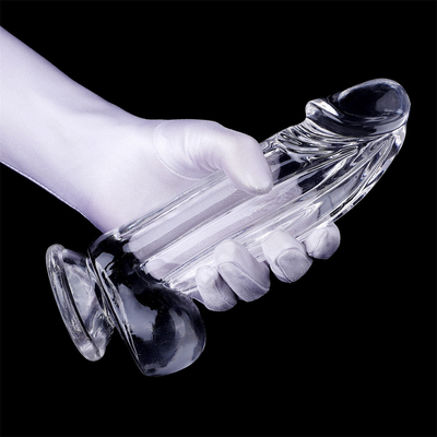 Dildos réalistes Dildo clair avec tasse à aspirer Jouet sexuel mains libres gelée Dildo Matériau sécurisé pour le corps et jouets sexuels pour adultes pour W