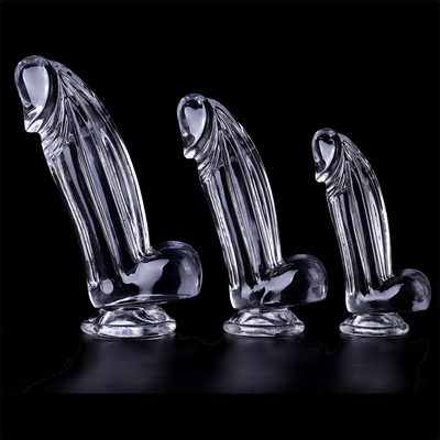 Dildos réalistes Dildo clair avec tasse à aspirer Jouet sexuel mains libres gelée Dildo Matériau sécurisé pour le corps et jouets sexuels pour adultes pour W
