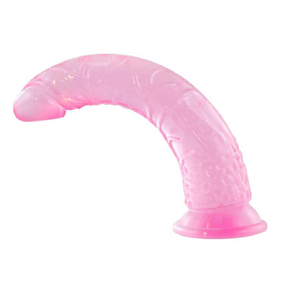 Dildo à la gelée réaliste avec une forte tasse d'aspiration, un harnais flexible pour le pénis, des jouets sexuels anal pour adultes pour femmes.