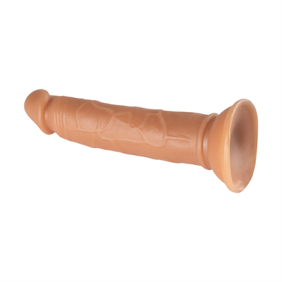 L'échantillon gratuit de produit de la ceinture sur le pénis de silicone artificiel réaliste grosse en plastique doux dildo pour les femmes jouets sexuels pour adultes