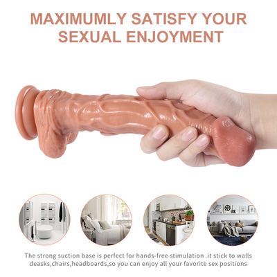 Vente chaude sensation de peau Vibrateur de pénis grosse Dildos réalistes pour les femmes Dildos sexy jouets poussant