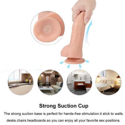 Pénis en silicone doux Dildo Massage vaginal Sexe Puissant Suction Coupe Bracelet Sur le Dildo Vibrator Jouets sexuels pour femmes