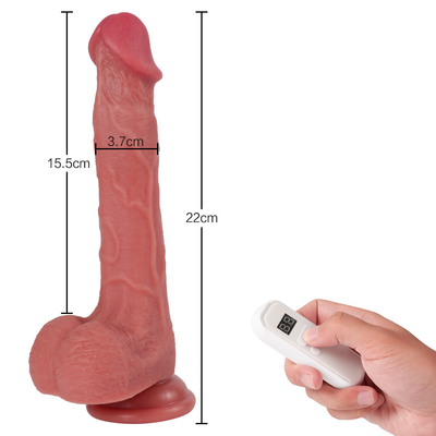 Télécommande sans fil Pénis de silicone Femme Masturbation Produits pour adultes Jouet sexuel Résistance Téléscopique Vibrators de dildo