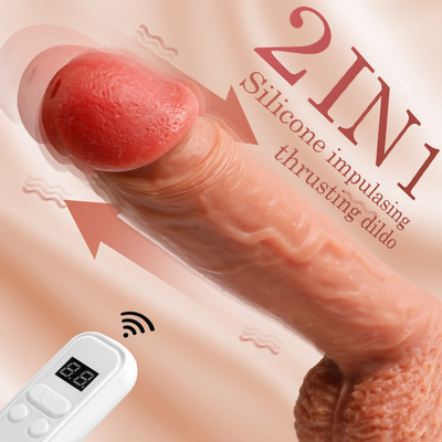 Dildos réalistes pour les femmes avec une base de tasse d'aspiration élargie Coq flexible avec un arbre incurvé et des boules pour le point G et A du vagin