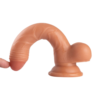 Boutique de Dildos en PVC pour adultes Jouets sexuels Nouveauté en forme de cône Réaliste 7 pouces Grand vrai Dildos pour femmes