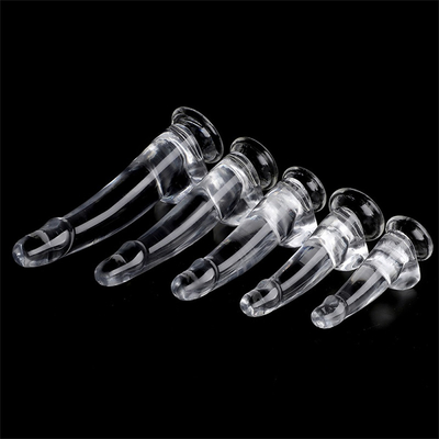 Dildos réalistes clairs 8,6 pouces Transparent Petit Glances Grands épais Dildos avec une tasse d'aspiration Jelly flexible Pénis Dong Sexe à