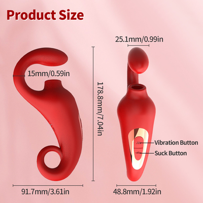 Xese Jouet adulte G Spot Vibrator à succion du clitoris Femme utilisant un stimulateur du clitoris