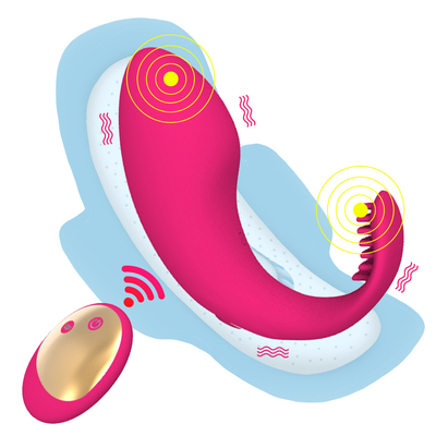 10 vitesses charge USB télécommande Dildo portable Masturbation culottes Vibrator pour femme