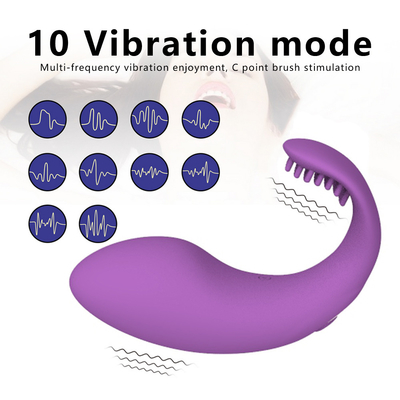 10 vitesses charge USB télécommande Dildo portable Masturbation culottes Vibrator pour femme