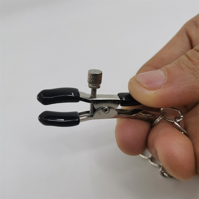 Fabrique en gros de la bande de couple jeu de sexe bouche ouverte boule gag avec pinceau de mamelon