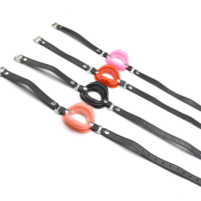 Grosse lèvre Boule orale Gag Bdsm Bondage Entraînement en cuir Restrictions Bouche ouverte Boucle ouverte