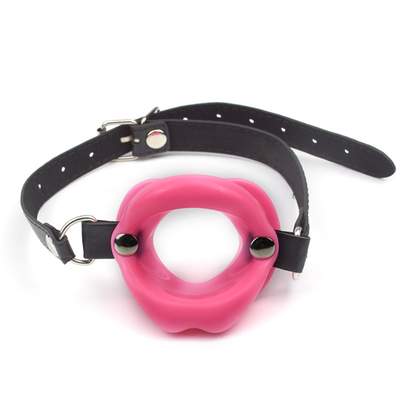 Grosse lèvre Boule orale Gag Bdsm Bondage Entraînement en cuir Restrictions Bouche ouverte Boucle ouverte