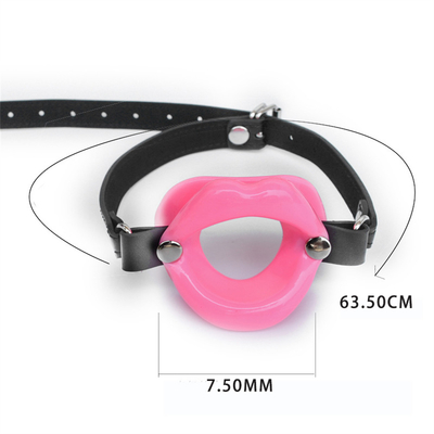 Grosse lèvre Boule orale Gag Bdsm Bondage Entraînement en cuir Restrictions Bouche ouverte Boucle ouverte