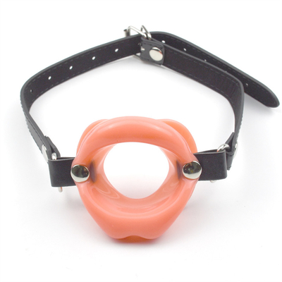 Grosse lèvre Boule orale Gag Bdsm Bondage Entraînement en cuir Restrictions Bouche ouverte Boucle ouverte
