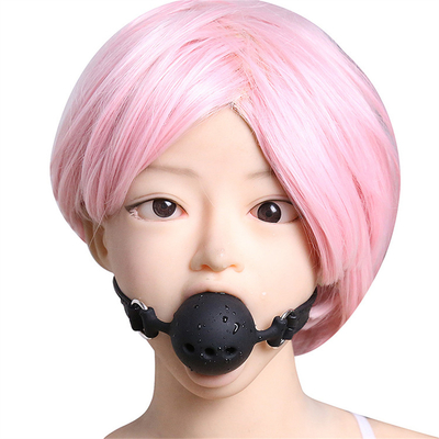 Bouchon à bille en silicone, Bouchon à bouche respirant avec ceinture en silicone pour le jeu des adultes