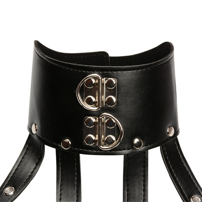 Vêtement Cou Restreint Faux cuir harnais de corps Bracelet porter sans tasse Cool Jeux pour adultes Produits sexuels
