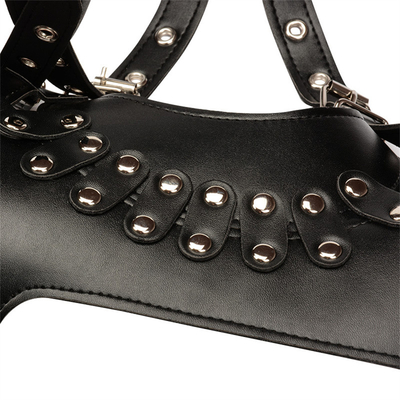 Vêtement Cou Restreint Faux cuir harnais de corps Bracelet porter sans tasse Cool Jeux pour adultes Produits sexuels