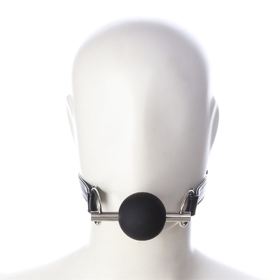 Adultes SM Bondage Gear Bouche Boule Gag Avec PU La ceinture en cuir Fétiche Couple Jouets de retenue