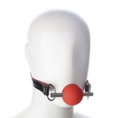 Adultes SM Bondage Gear Bouche Boule Gag Avec PU La ceinture en cuir Fétiche Couple Jouets de retenue