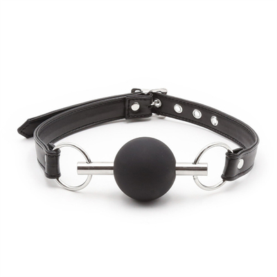 Adultes SM Bondage Gear Bouche Boule Gag Avec PU La ceinture en cuir Fétiche Couple Jouets de retenue