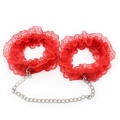 6 pcs Formation de libération SM Produits dentelle menottes chevilles culotte mamelons autocollant jeux sexuels esclavage féminin retenue Bsdm